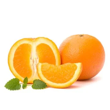 Orange and citron mint leaf Stock Photos