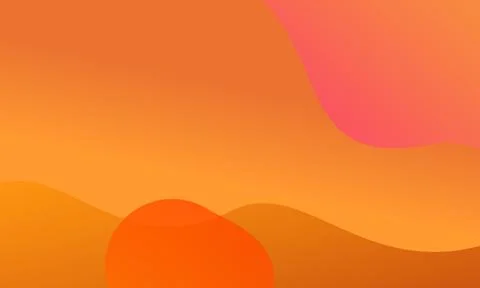 Orange and coral abstract gradient background with flowing organic shapes Ilustración de archivo