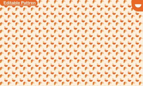 Orange and cream geometric repeating pattern background Illustrazione stock