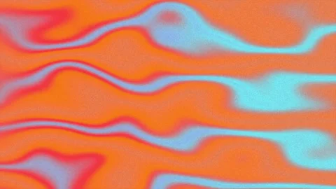 Orange and Cyan Fluid Wave Background Stock Footage 337526428