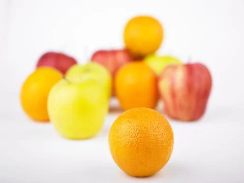 Orange and Fruit mix Stock Photos