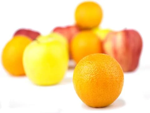 Orange and Fruit mix Stock Photos