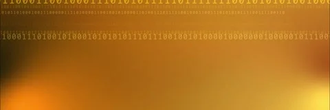 Orange and gold binary code background template animation Stock Footage 340557648
