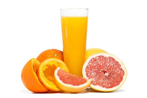 Orange and grapefruit Stock Photos