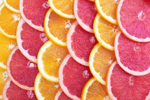 Orange and grapefruit Stock Photos