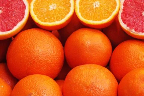 Orange and grapefruit Stock Photos