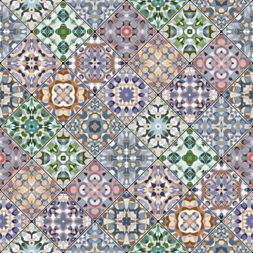 Orange and green abstract patterns 스톡 일러스트