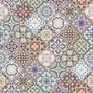 Orange and green abstract patterns 스톡 일러스트