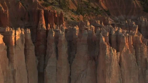 Orange and green cliffs Stock Footage 75203585