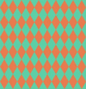 Orange and Green Hypnotic Background Seamless Pattern. Vector Il Illustrazione stock