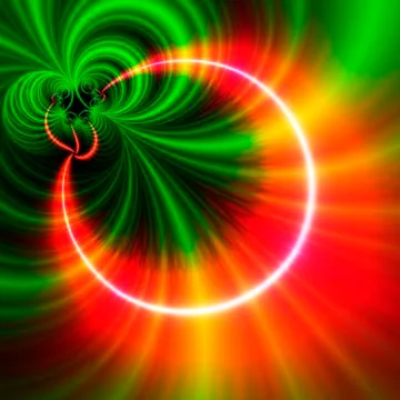 Orange and green patterns, artwork 스톡 일러스트