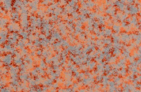 Orange and grey oxidized rusty metal sheet grunge texture background. 스톡 일러스트