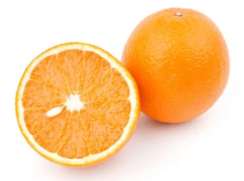 Orange and half Stock Photos