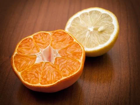 Orange and lemon Stock Photos