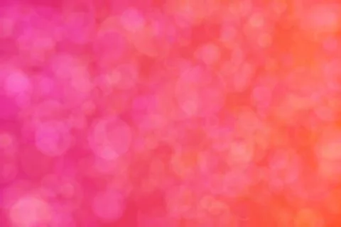 Orange and pink abstract defocused background, circle shape bokeh pattern. イラスト素材