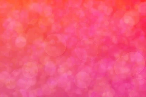 Orange and pink abstract defocused background, circle shape bokeh pattern. イラスト素材