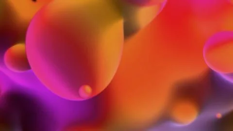 Orange and pink dense amorphic meta objects from alien planet イラスト素材