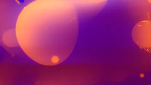 Orange and pink slight gentle elements from alien planet イラスト素材