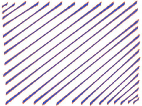 Orange and purple lines across white background wallpaper Stock Illustration