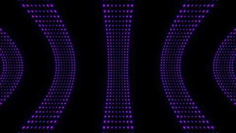 Orange and Purple Neon Square Curves Moving Background VJ Loop in 4K Video stock 342279417