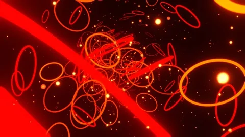 Orange and Red Abstract Luminverse Background VJ Loop in 4K Stock Footage 310293909
