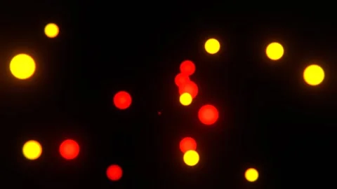 Orange and Red Beautiful Flying Bokeh Lights Background VJ Loop in 4K Stockbeeldmateriaal 344100492