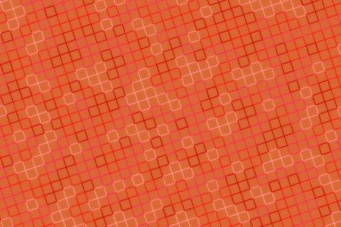 Orange and red geometric pattern with squares and lines Stock Photos