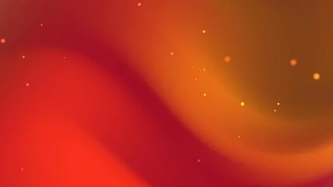 Orange and red gradient background with scattered light dots Stock Illustration