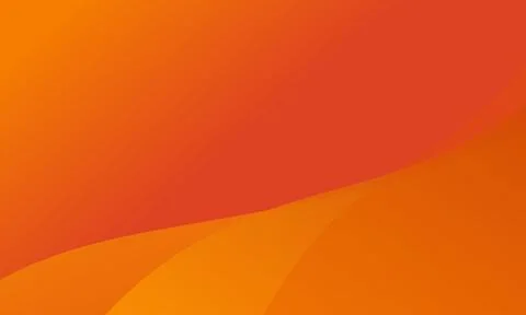 Orange and red gradient background with smooth curved shapes curve Stock Illustration