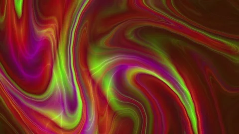 Orange and Red Neon Fluid 15s Seamless Loop Motion Background 库存影片 341578663