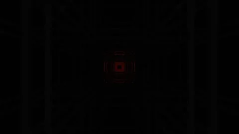 Orange and Red Neon Frame System of Flashing Squares Background VJ Loop in 4 Stock Footage 344101306