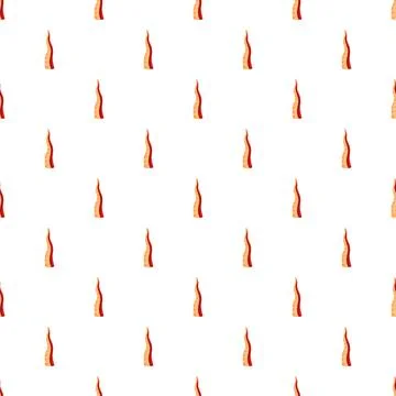 Orange and red tentacle pattern repeating over a white background Ilustração Stock