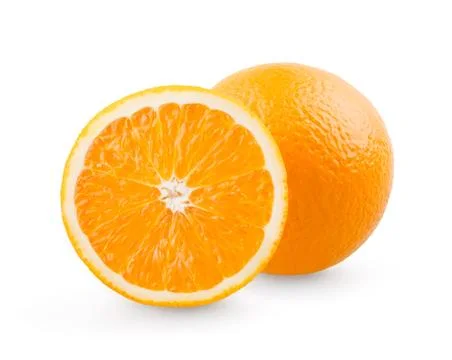 Orange and slice Stock Photos