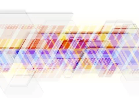 Orange and violet tech concept minimal abstract geometric background イラスト素材