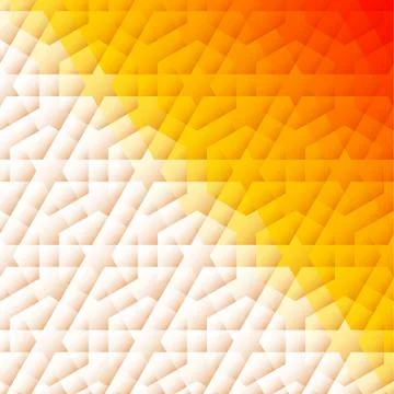 Orange and white arabic background and shadow on tiles Illustrazione stock