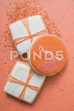 Orange And White Biscuits