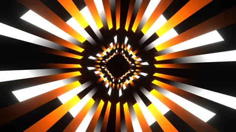 Orange and White Colored Lines Movement Background VJ Loop in 4K Stock Footage 317885013