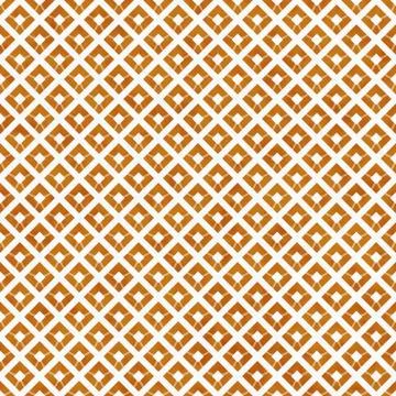 Orange and White Diagonal Squares Tiles Pattern Repeat Background Illustrazione stock