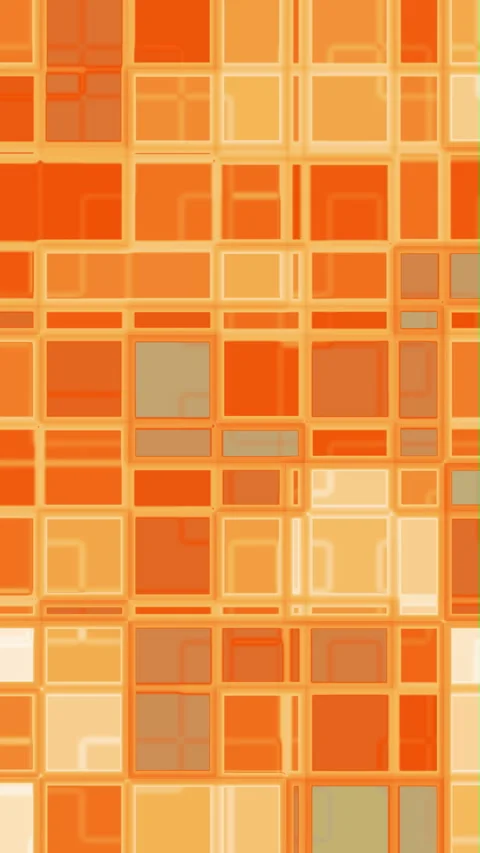 Orange and white grid of squares. different shades. Stock Footage 289054177