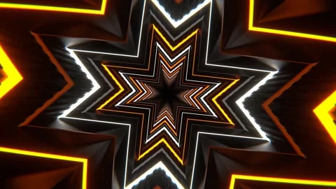 Orange and White Large Number of Neon Angles Background VJ Loop in 4K Stock Footage 308069540
