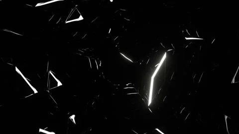 Orange and White Pentagon Strobe Tunnel Background VJ Loop in 4K Stock Footage 344577760