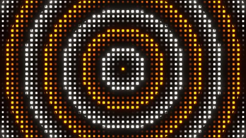 Orange and White Radial Pulse Waves Background VJ Loop in 4K Stock Footage 343271009