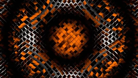 Orange and White Random Shapes Waves Background VJ Loop in 4K Stock Footage 315895063