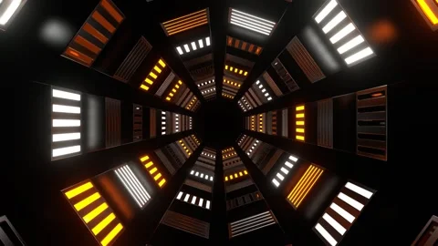 Orange and White Reverse Slowed Strobe Tunnel Background VJ Loop in 4K Stock Footage 276548908