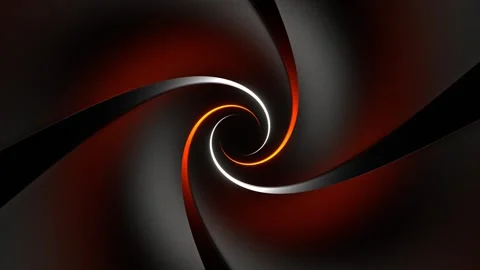 Orange and White Reverse Spiral Neon Tunnel Background VJ Loop in 4K Stock Footage 261143577