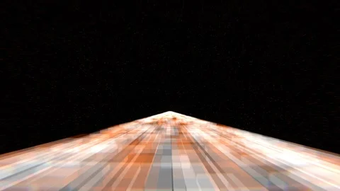 Orange and White Space Bridge Background VJ Loop in 4K Stock Footage 310037062
