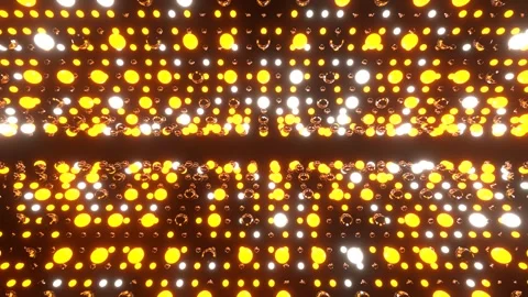 Orange and White Strobe Balls Rotation Background VJ Loop in 4K Stock Footage 297109913