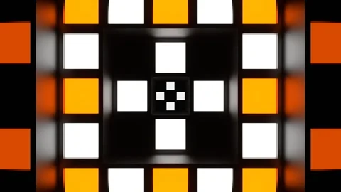 Orange and White Strobe Lights System Background VJ Loop in 4K Stock Footage 277721315