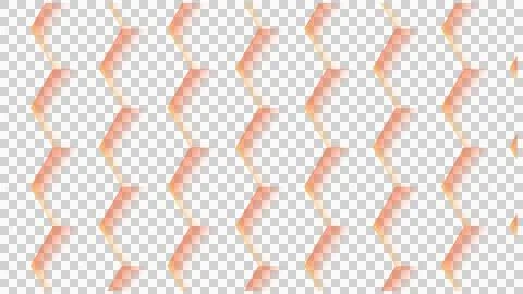 Orange and White Zigzag Geometric Pattern Illustrazione stock