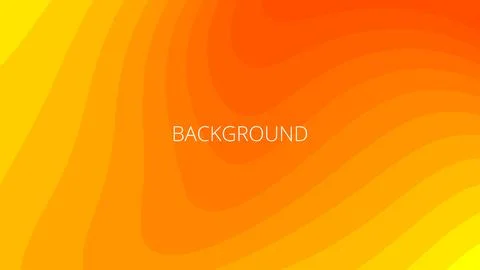 Orange and yellow abstract background with sharp wavy lines Stock Illustration